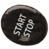 Push Start Button Cover Carbon Fiber Ignition Switch Button Cover Trim Replacement for GTR R35 2008‑2016 Black