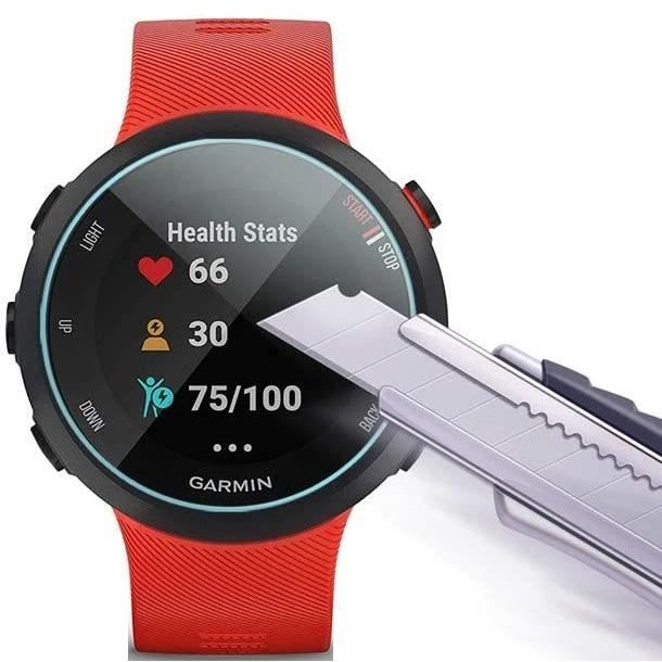 Закаленное стекло для Garmin Forerunner 55 - Forerunner 45 - Forerunner 45S [Набор из 2 штук] Защитная пленка для экрана часов Защита от царапин Phonillico®