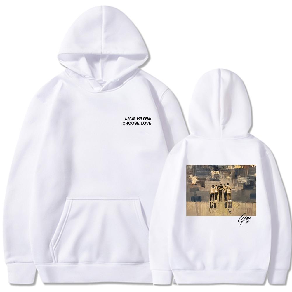 Liam Payne Choose Love Hoodie Толстовка Liam Payne Tribute в память о Лиаме Пейне Графические толстовки с капюшоном Унисекс с длинным рукавом Пуловеры
