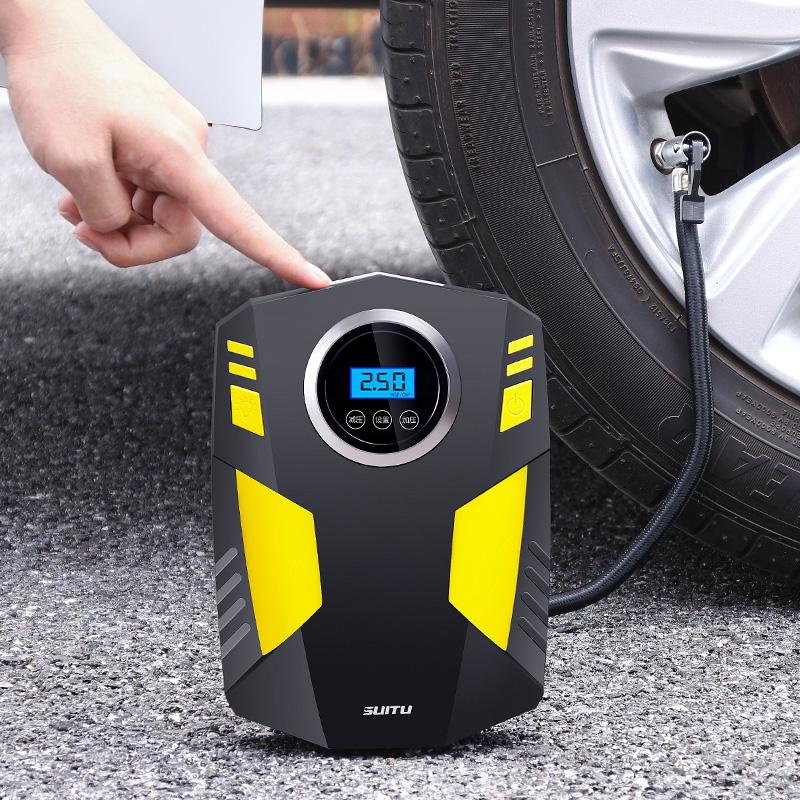 Smart Portable Air Compressor Electric Wireless LED Tyre Inflatable Air Pump Rechargeable Inflator for Car Bike Tyres
