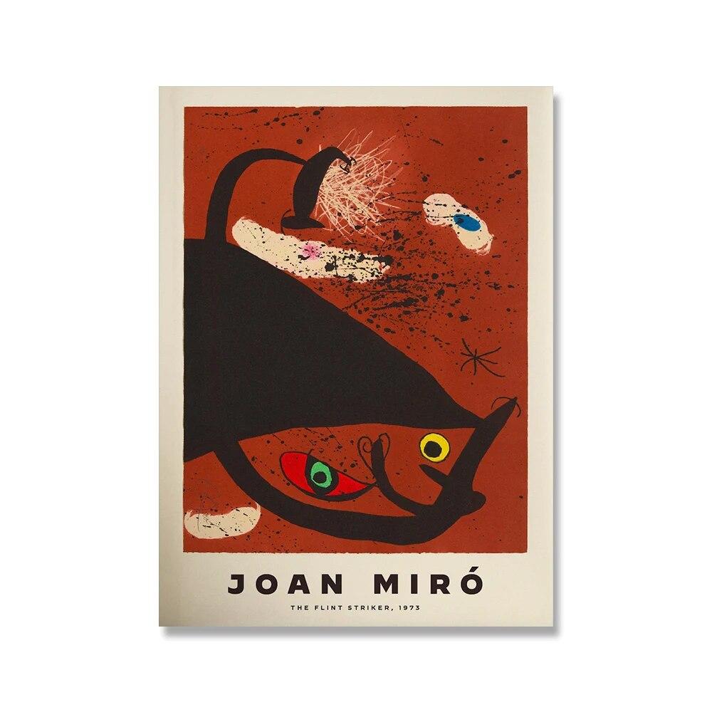 Joan Miro Винтажная абстрактная выставка настенная живопись на холсте скандинавские постеры и принты настенные панно для гостиной домашний декор без рамки