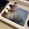 Деревянная текстура Коврик для слива воды Кухонный Противоскользящий Сушка для посуды Кофе Быстросохнущий Коврик для слива воды в ванной Комнатные коврики Декор