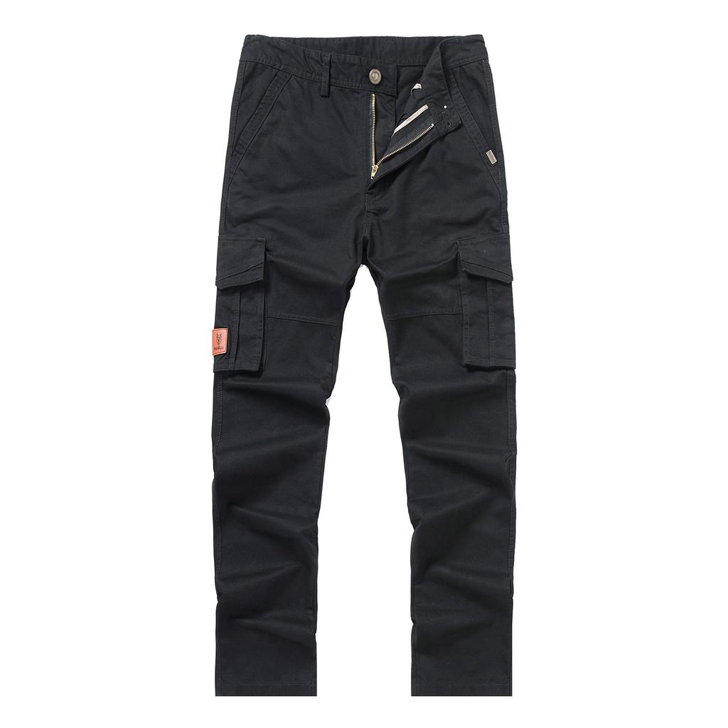 Мужские трансграничные рабочие брюки больших размеров с множеством карманов, повседневные брюки, хлопковые брюки