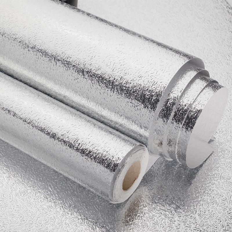 Self-Adhesive Kitchen Aluminum Foil Wallpaper: Oil-Proof, Waterproof, Heat and Moisture Resistant