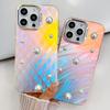 Electroplated Laser for IPhone16E Mobile Phone Case for Apple 15PROMAX Trendy Pearl 14 Protective Case