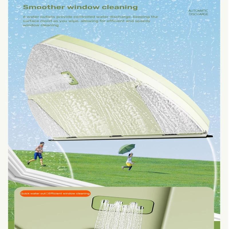 Window Cleaner Double-sided ,Adjustable magnetic Glass Wiper ,Automatic Water Storage,Windows Cleaning Tool For Home Office New