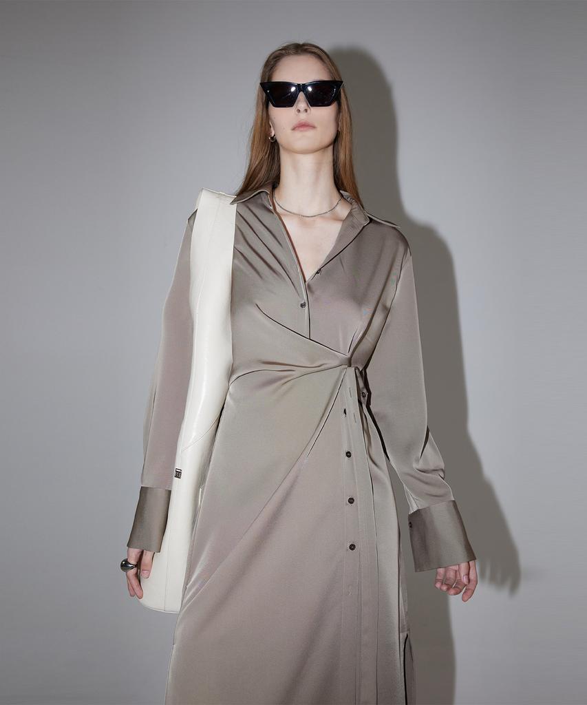 Rene J Shirt Wrap Dress