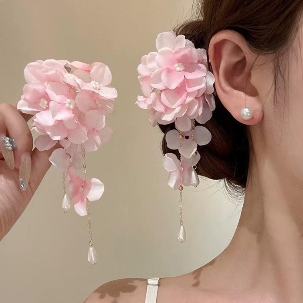 Imitation Pearl Hanfu Hair Accessories Tassel Chinese Style Hair Clip  Summer Accessories