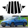 8pcs Glossy Black Door Trim Window Pillar Posts For Hyundai Elantra 2017-2020