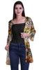 Moomaya Printed Georgette Beach Clothes For Women Short Shrug Cover Up