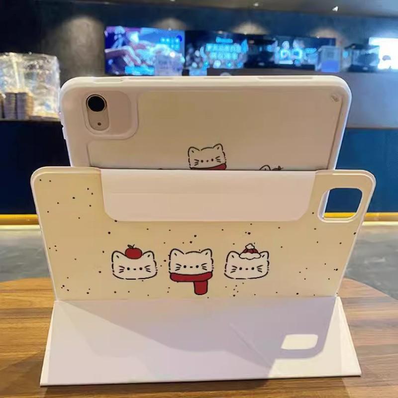 Magnetic Detachable Acrylic Case IPad Pro 11 Inch With Stand Full Cover Protection Cartoon Style