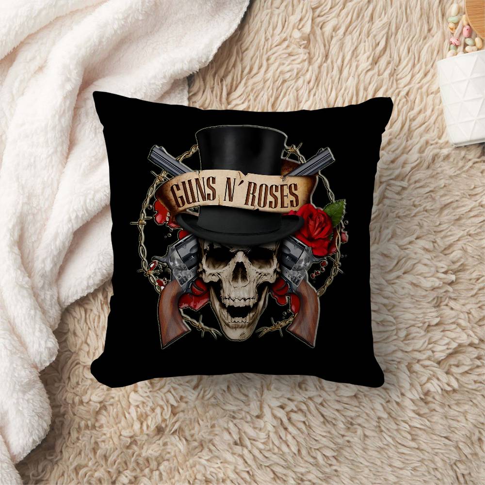 GGuns N RRoses Personalized picture text home decorative pillows Household Gifts xcm