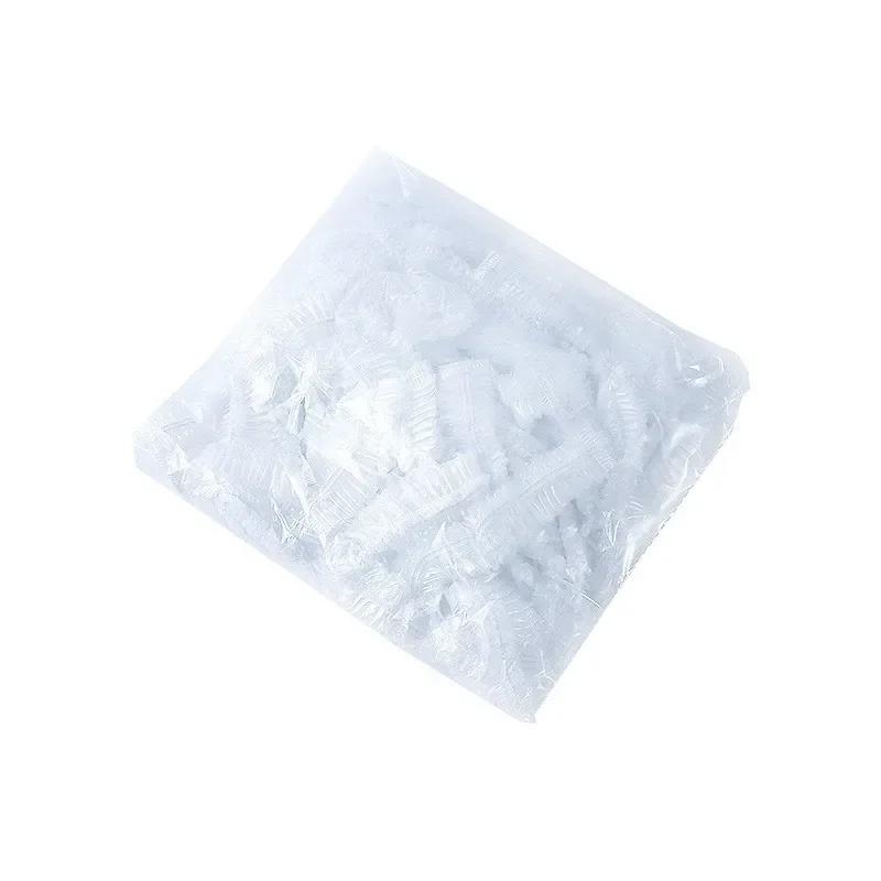 100 шт. одноразовые крышки для еды, пластиковая упаковка, эластичные крышки для еды, миски с фруктами, чашки, крышки для хранения, кухонная сумка для хранения свежести