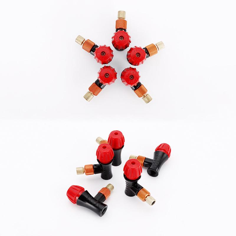 Bicycle Air Pump Valve Head Inflator Adapter Co2 Gas Pump Head Fast Inflatable Bike Inflator Head Compatible For Presta Schrader