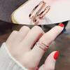 Trendy Non-Fading Fashion Ring for Women - Niche Design Index Finger Ring, Perfect 520 Gift for Girlfriend