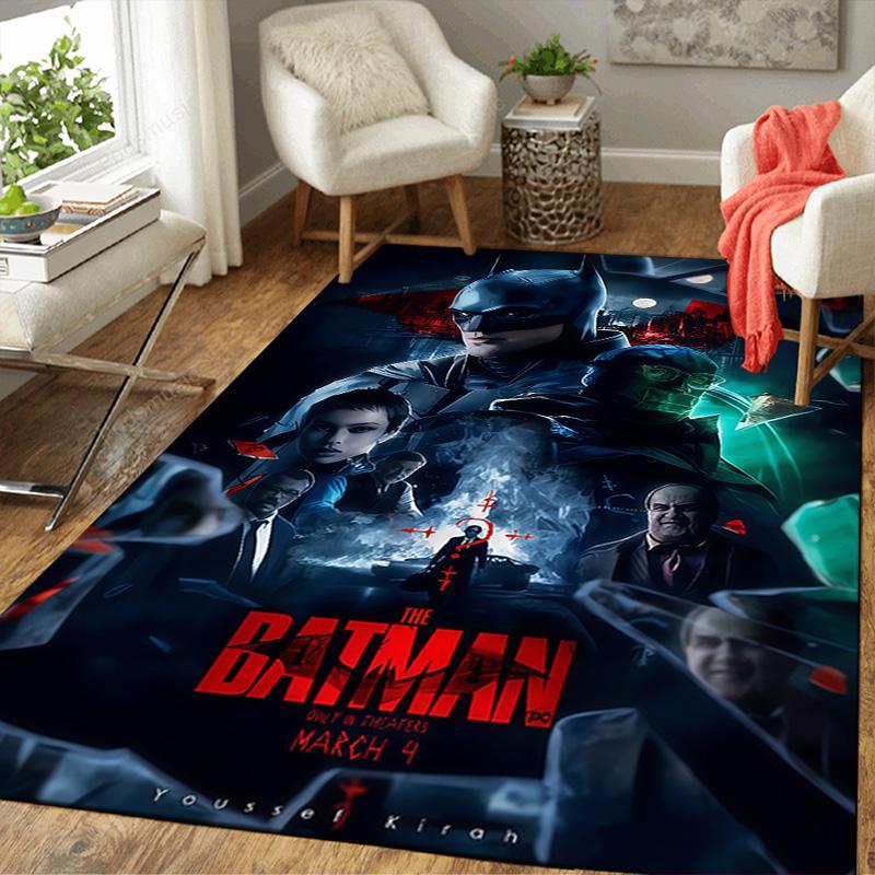 Super Hero Fantasy Theme Area Rug Non-Slip Washable Floor Mat for Home Bedroom Living Room Decor