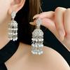 Серьги-капли с жемчугом и стразами для женщин, дизайн в стиле ретро, серьги-кисточки, высококачественный циркон, свадебные подарки