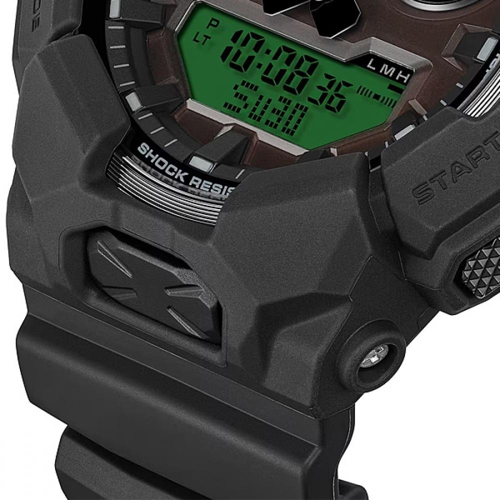Casio G Shock Черный и Электро-зеленый Ga b010beG 1ajf