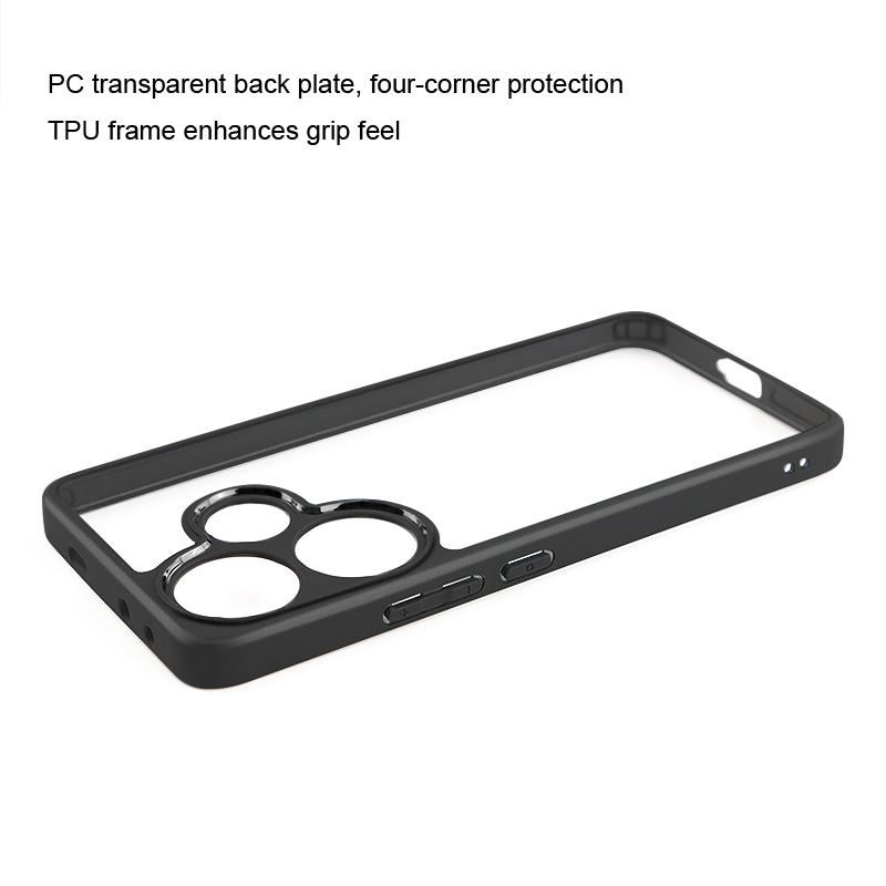 Чехол для Xiaomi Poco F6 Роскошный Силиконовый Прозрачный TPU Чехол для Xiaomi Poco F6 Pro Ударопрочный Защитный Чехол для Телефона Poco F6