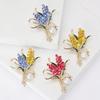 1Pcs Trendy Rhinestone Wheat Brooches For Women Unisex 2colors Pearl Plant Office Party Brooch Pin New Gifts