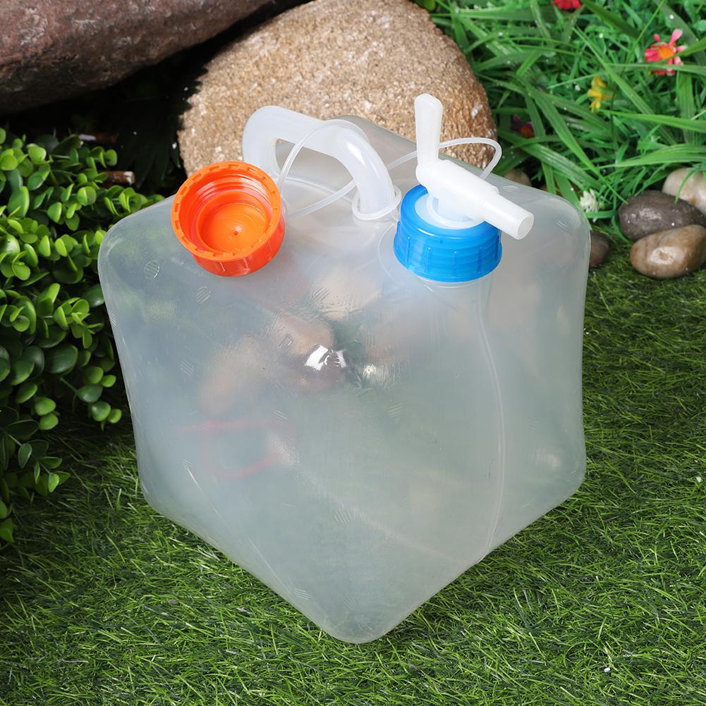 5-20L Portable Outdoor Water Tank Large Capacity Folding Water Container Camping Water Storage Bucket for BBQ Picnic Fishing