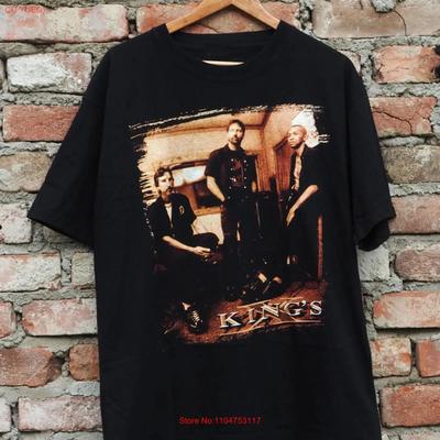 Vtg Kings X Band Music Tour Cotton Black T Shirt S 5xl For Fans Ju623 Vintage Homme Graphic Casual Stylish Unisex