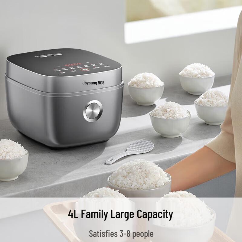 Joyoung 316L Stainless Steel 0-Coating Rice Cooker CN plug (adapter included)