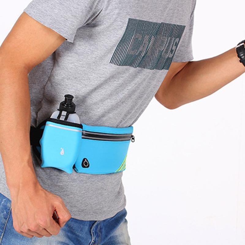 Sleek Hydration Running Belt with Water Bottles for Active Individuals