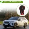 HOPESPANNER Universal Gear Shift Knob Cover Stick Shift Steering Wheel Protector Automotive Fabric 1PCS Anti-Slip Black