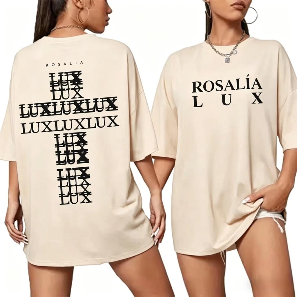 Rosala LUX World Tour 2026 Pattern Y2K Fashion New Short Sleeve Unisex Summer Comfortable Unisex And Unisex TShirt