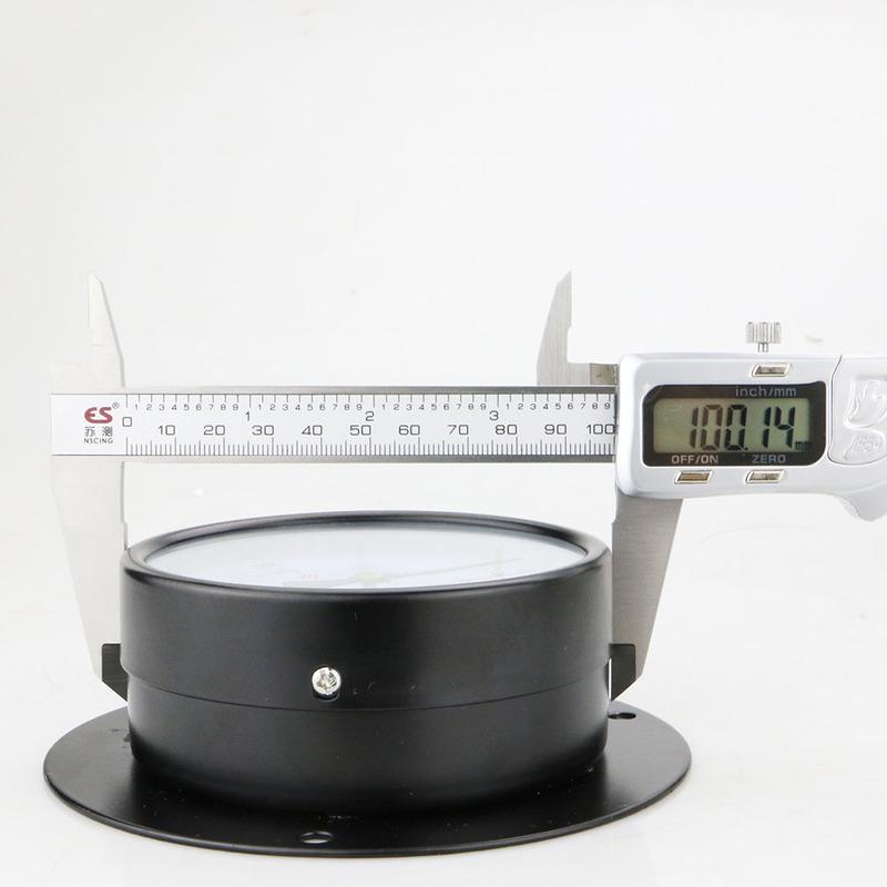 High Quality Dry Pressure Gauge 100mm 4'' -1-0-100bar Black Steel Case For Fuel Air Water Hydraulic Tester Vacuum Gauge