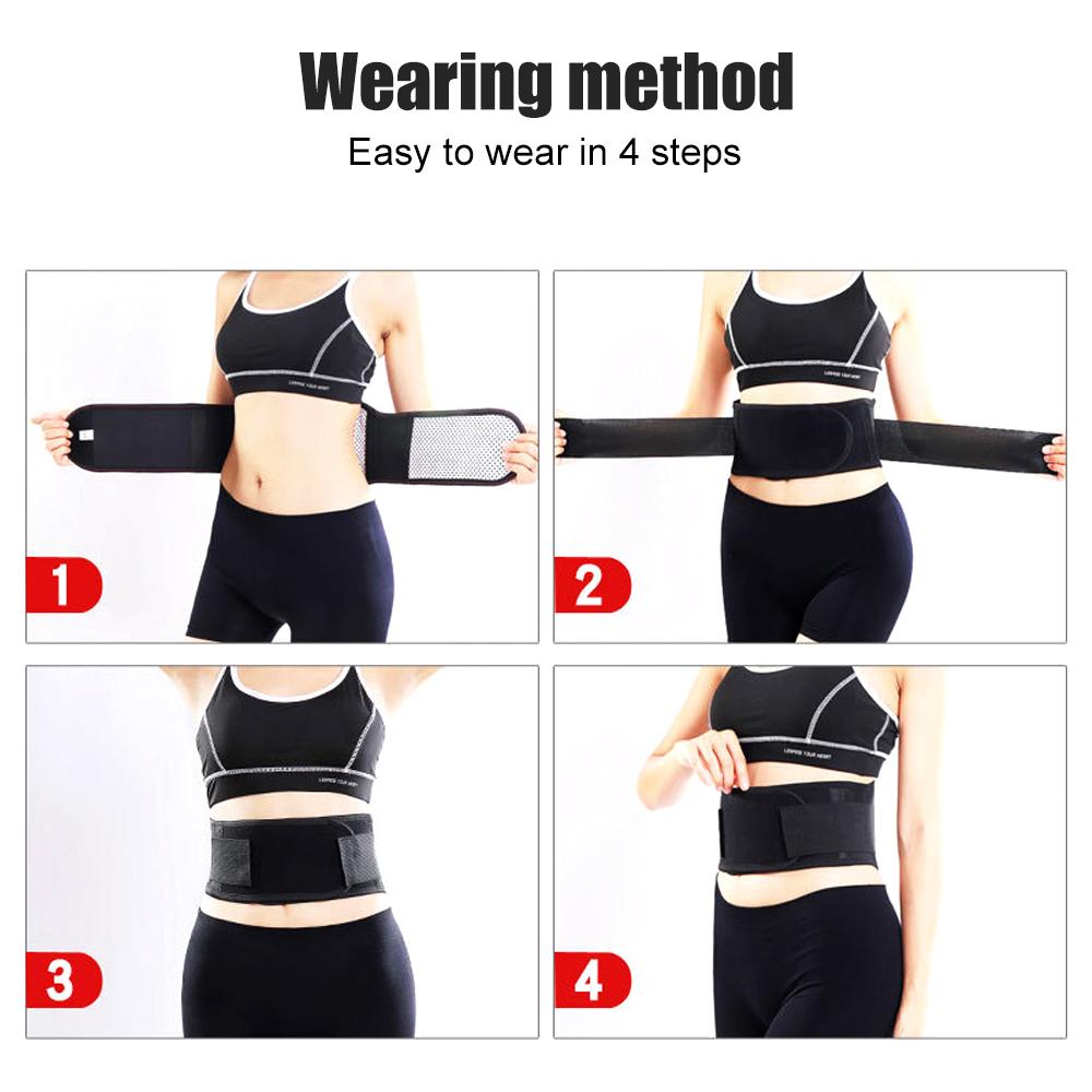Tourmaline Automatic Heating Magnetic Belt Waist Belt Support Back Waist Support Double Belt Double Belt Adjustable