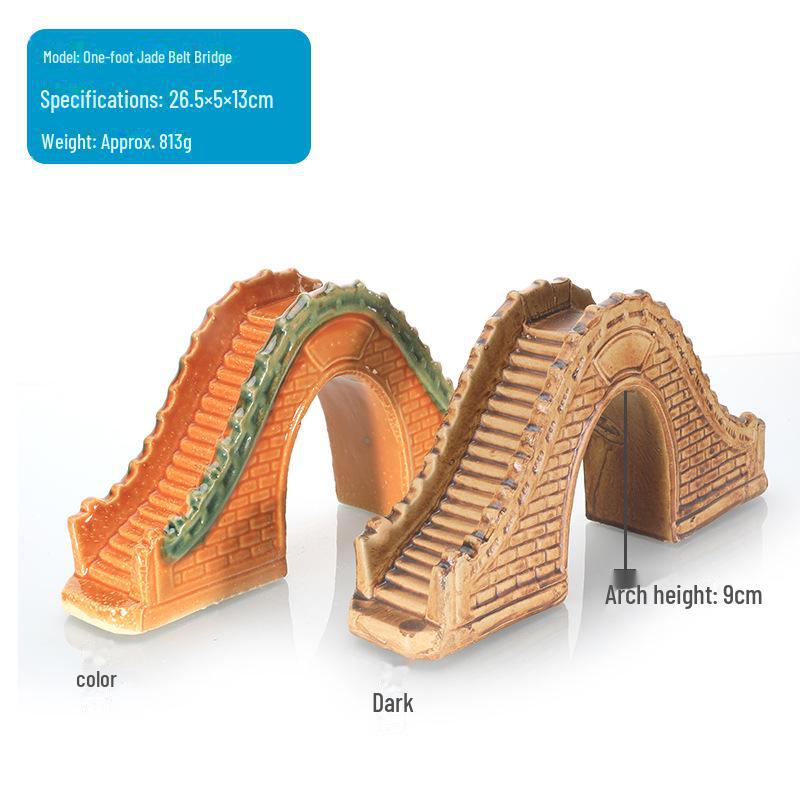 Аквариумный декор Керамические каменные мосты: Ландшафтный дизайн аквариума, микроландшафтные альпинарии и украшения для бонсай