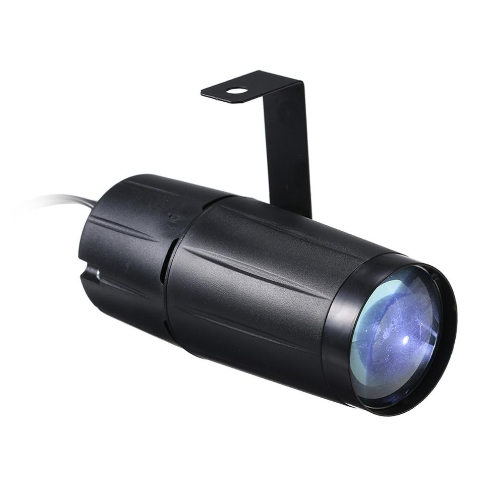 US Plug 110V LED Beam Spotlight White Color Stage Spotlight Pinspot Light For Disco Parties