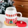 Creative Christmas Ceramic Cup Santa Claus Cartoon Cup High Precision Mug Gift Water Cup