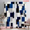 2 шт., 2D плоская печать Шторы и оконный декор Геометрические панели 100% полиэстер (без удилища) Использовать для наружных украшений
