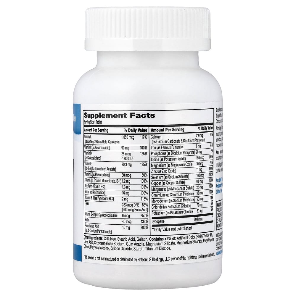21st Century Sentry Men's Multivitamin & Multimineral Supplement, 120 Tablets