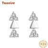 Tancise 925 Sterling Silver Zircon Earrings Drop Earrings For Women Wedding Party Gifts