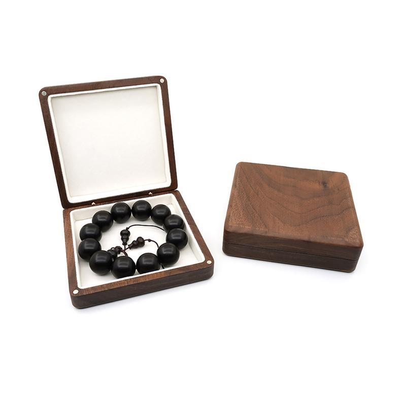Wood Jewelry Box Organizer Keepsake Storage Collection Art Treasure Memory Box for Ring Bracelet Watch Necklace Earring
