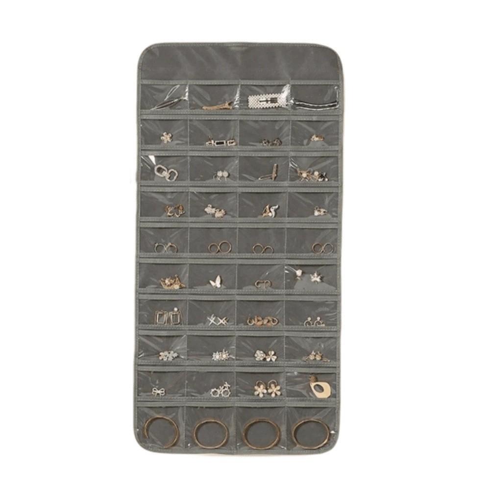 Large Capacity Jewelry Storage Bag Foldable Jewelry Display Holder Hanging Storage Bag Home Use