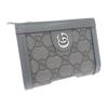 GUCCI  760238 Bifold Wallet gray GG Supreme Canvas/leather mens