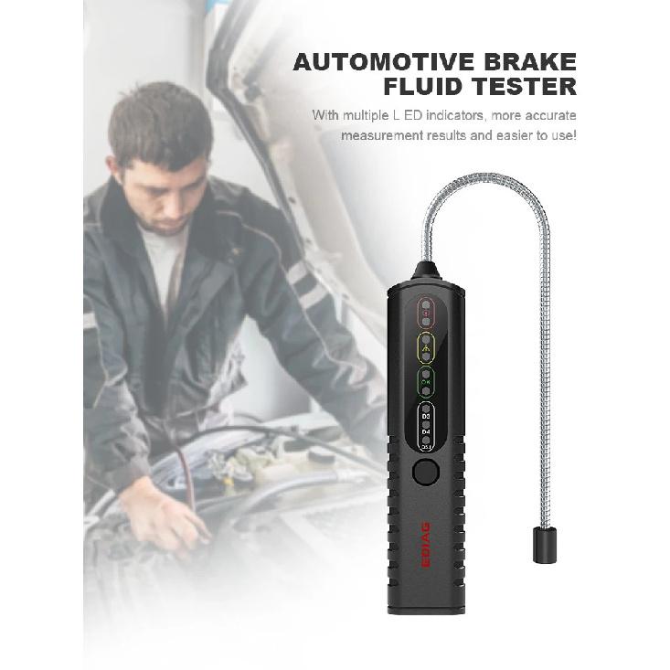Brake Fluid Tester High Precision Auto Brake Diagnostic Tool Auto Brake Testing Tool Brake Fluid Inspection Tool for Car Repair