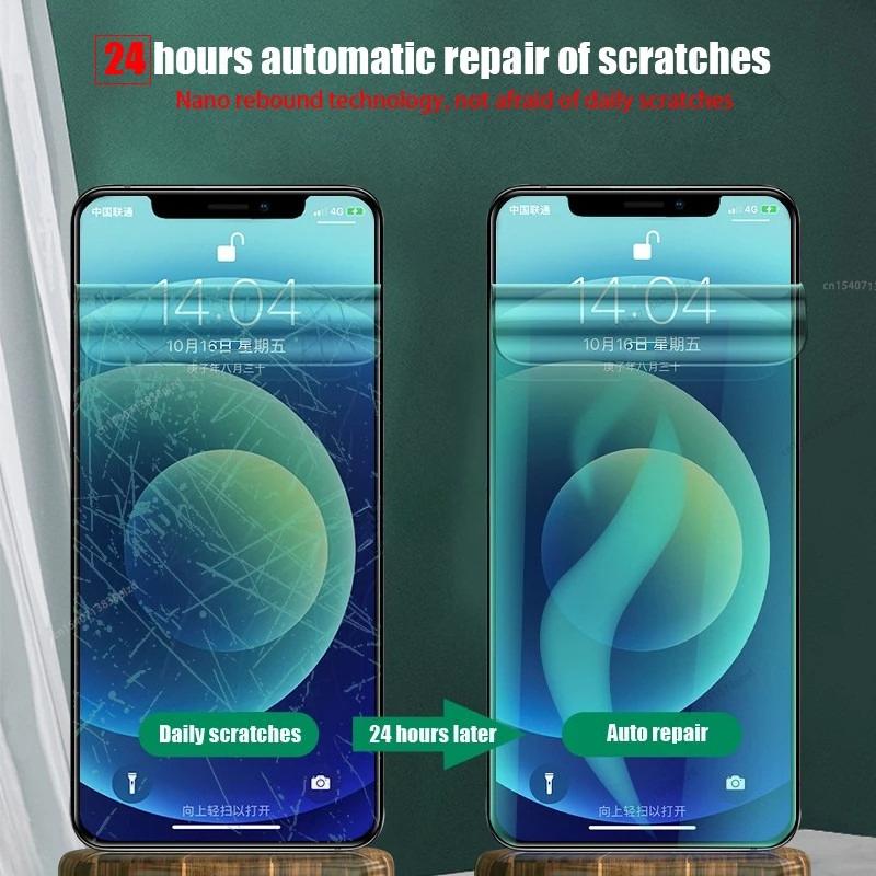 Тонкая мягкая гидрогелевая пленка из ТПУ Полное покрытие Для iPhone 17Air 17 16 Plus 15 14 Pro Max Защитная пленка для экрана HD Гелевая пленка iPhone 17 16 13 12 Mini