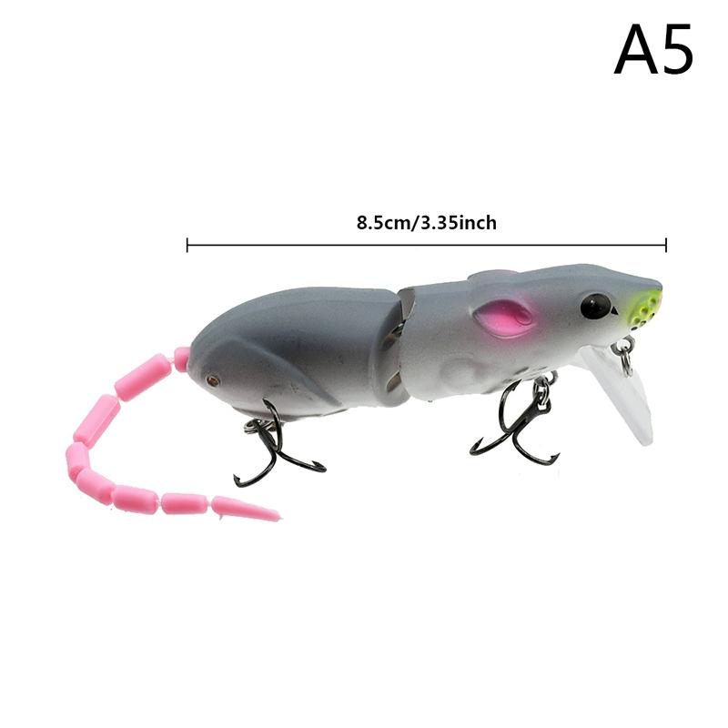Приманка для мышей Искусственная пластиковая приманка для мышей Swimbait Rat Pike Bass Minnow Floatingbaits Fishing Tack Accessories
