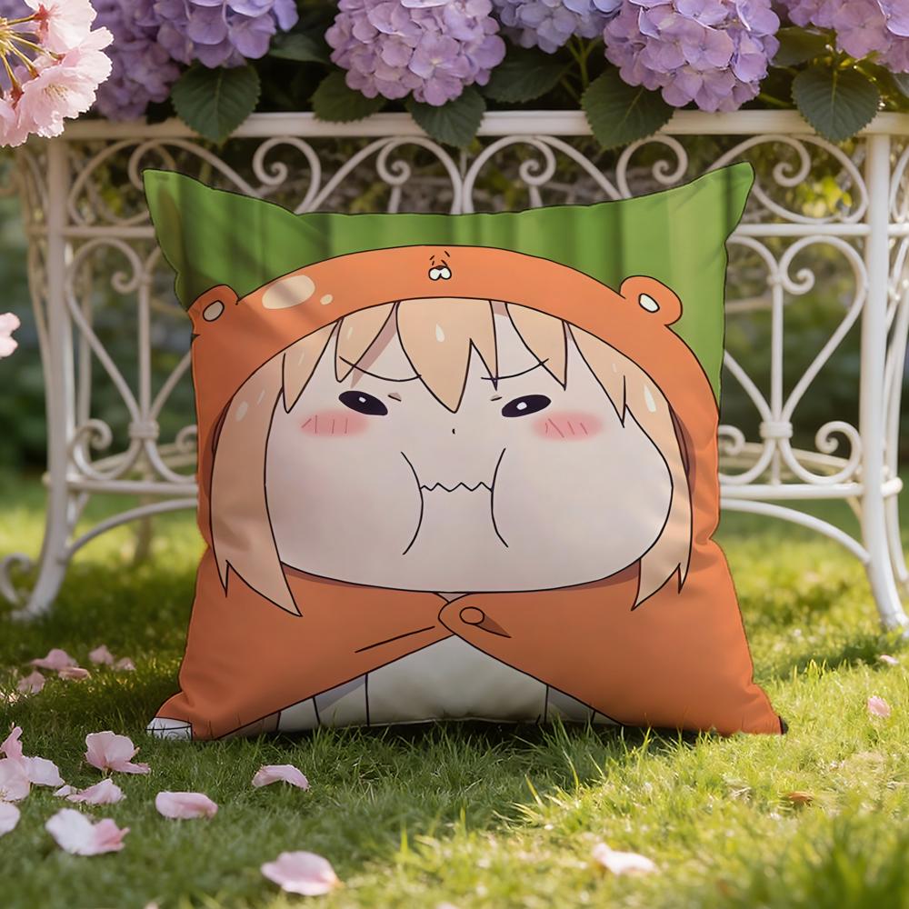 Аниме H-Himouto! Чехол на подушку Умару-тян Чехол для подушки для дома и автомобиля Двойного назначения: Двусторонняя конструкция для максимального комфорта