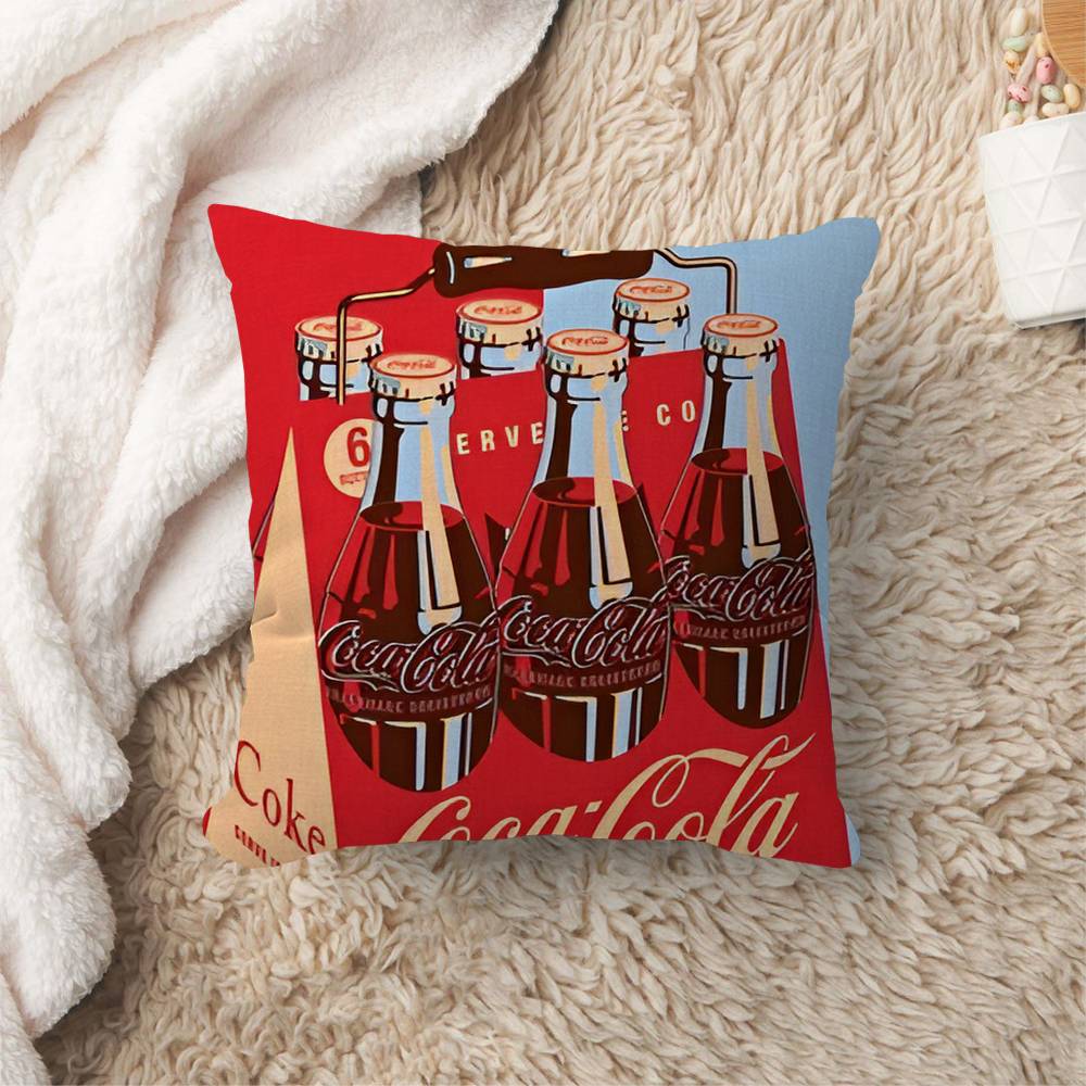 Наволочка C-Coca C-Cola Мультяшный Подарок Наволочка для Подушки Спальня Дом Диван Стул Сиденье Декор Наволочка