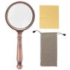 5X Professional Magnifying Glass Zinc Alloy Frame Magnifying Glass Handheld Reading Magnifier