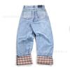 High Waist Wide Leg Denim Jeans Unisex Street Style 90% Cotton Micro Stretch Thick Fabric 2026