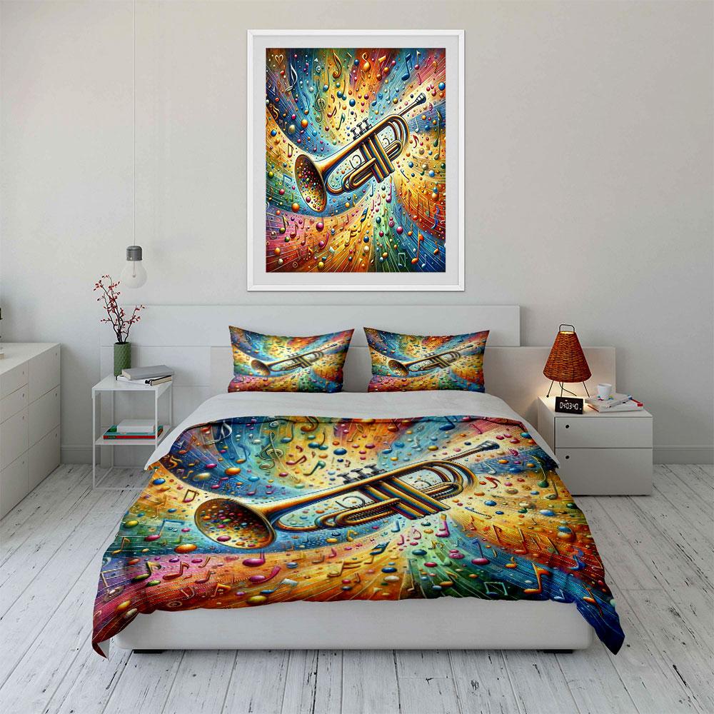 Harmonic rainbow symphony bedding. Bedding sets Duvet covers Pillowcases(1* Duvet Cover 2* Pillowcases without duvet insert)