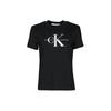 Round Neck Straight Fit Letter Print Short Sleeve T-Shirt Women Tops Black J20J219142-BEH